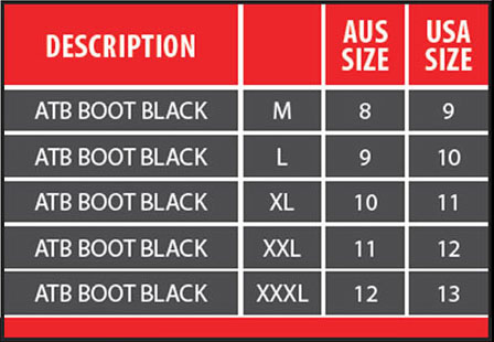 Mares Booties Size Chart