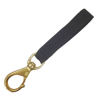 Swivel Snap Hook Size 2 with 130mm (5in) Webbing Loop - Brass