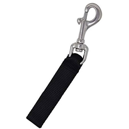 Swivel Bolt Snap with 130mm (5) Webbing Loop - Stainless"" - Click Image to Close