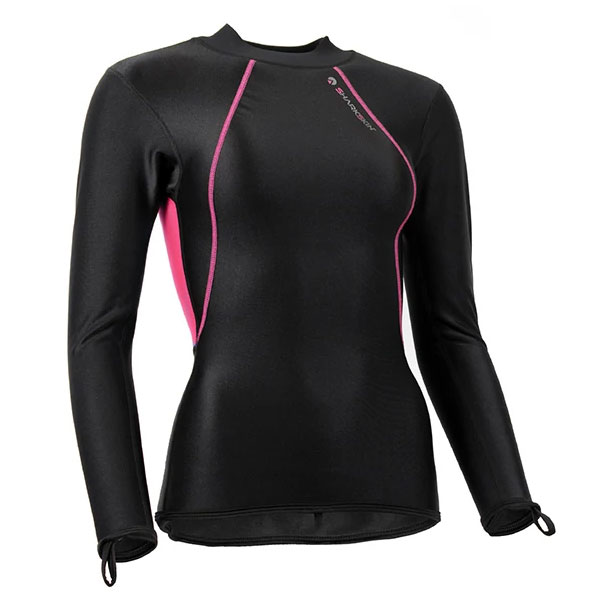Sharkskin Chillproof Long Sleeve Top - Womens - Black - 18 - Click Image to Close