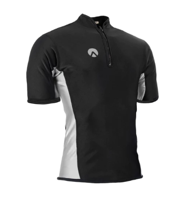 Sharkskin Chillproof Short Sleeve Zip Top | Mens | 5XL - Click Image to Close