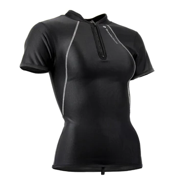 Sharkskin Chillproof Short Sleeve Zip Top - Womens