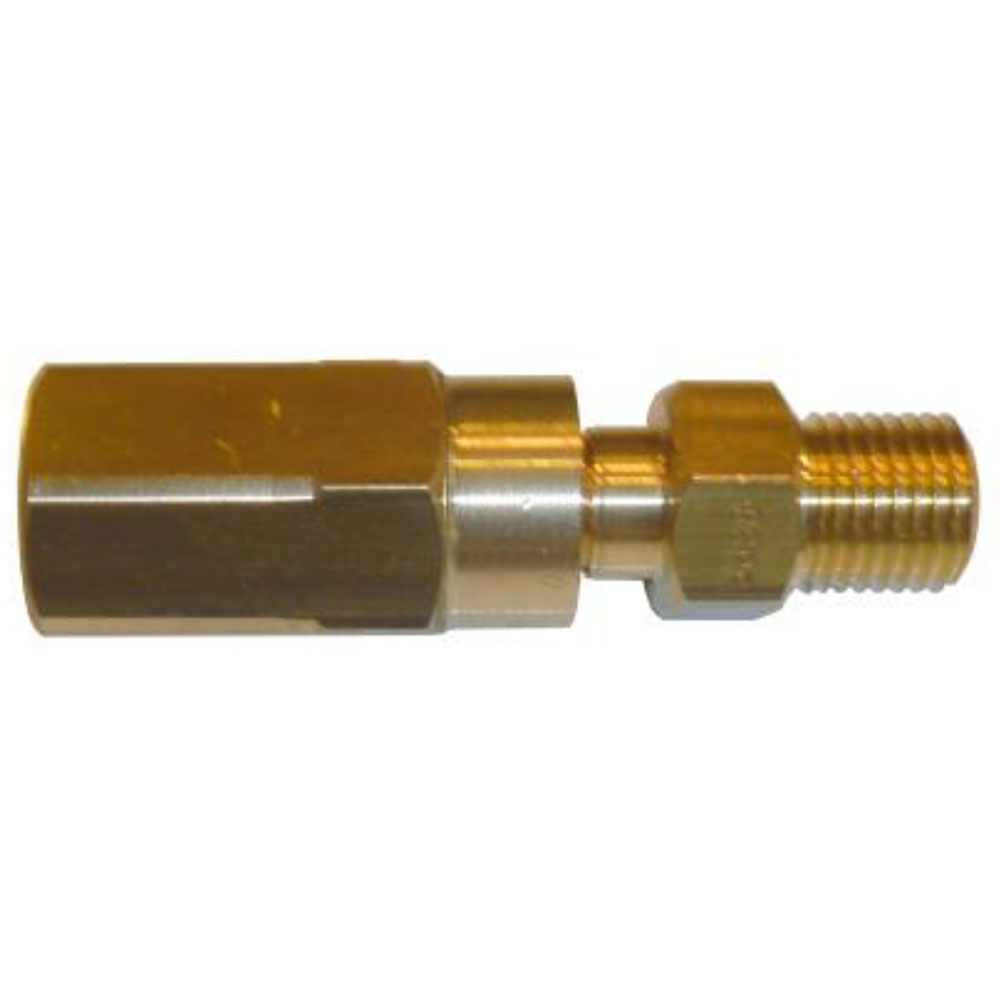 Alpha Hose End for 10mm Hookah Hose - Male 1/4in BSPP Thread - Click Image to Close