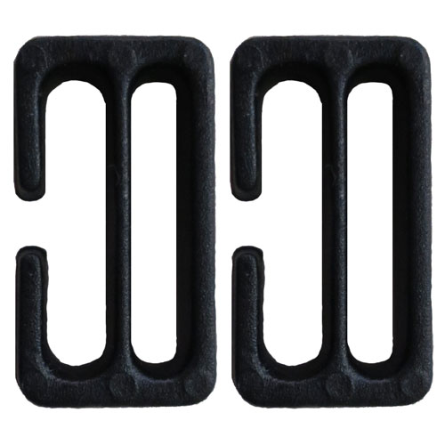 Sonar Mask Strap Retainer - Narrow Black (Pair)