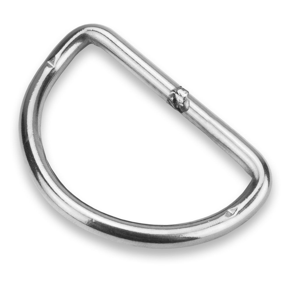 D-Ring 50mm (2 inch) Bent Standard Gauge - Stainless Steel - Click Image to Close