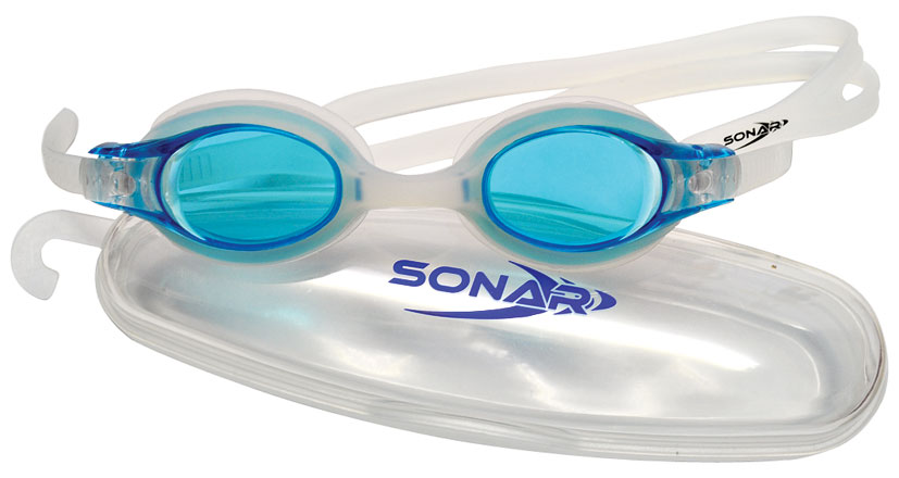 Sonar Adult Silicone Swim Goggles - Click Image to Close