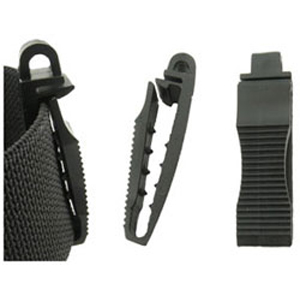 Sonar Black Plastic Webbing Lock Clip - 5 cm