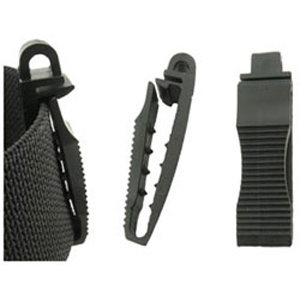 Sonar Black Plastic Webbing Lock Clip - 5 cm - Click Image to Close