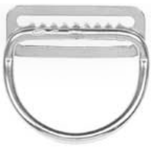 Rigid Bent D-Ring 50mm (2 inch) on Serrated Slide - Click Image to Close