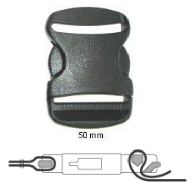 Sonar Side Release Buckle 50 mm (2 inch) - Acetal - Click Image to Close