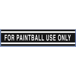 For Paintball Use Only - Large Cylinder Sticker