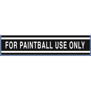 For Paintball Use Only - Large Cylinder Sticker - Click Image to Close