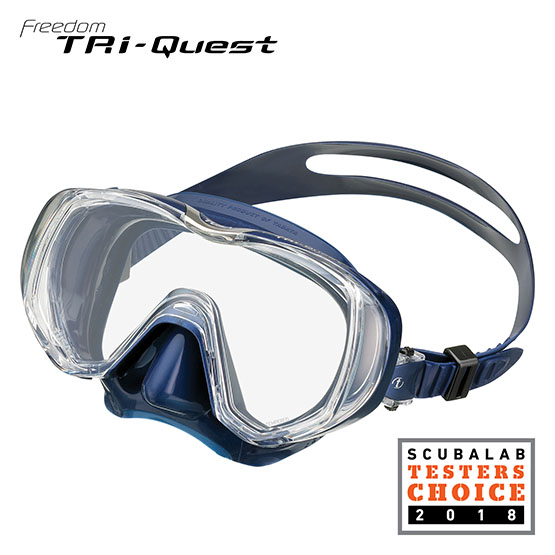 Tusa Freedom Tri-Quest Mask - Translucent (T) - Click Image to Close