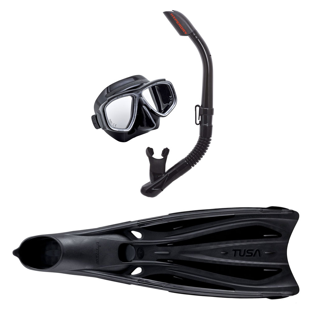 Tusa Splendive Mask and Snorkel with Solla Full Foot Fins