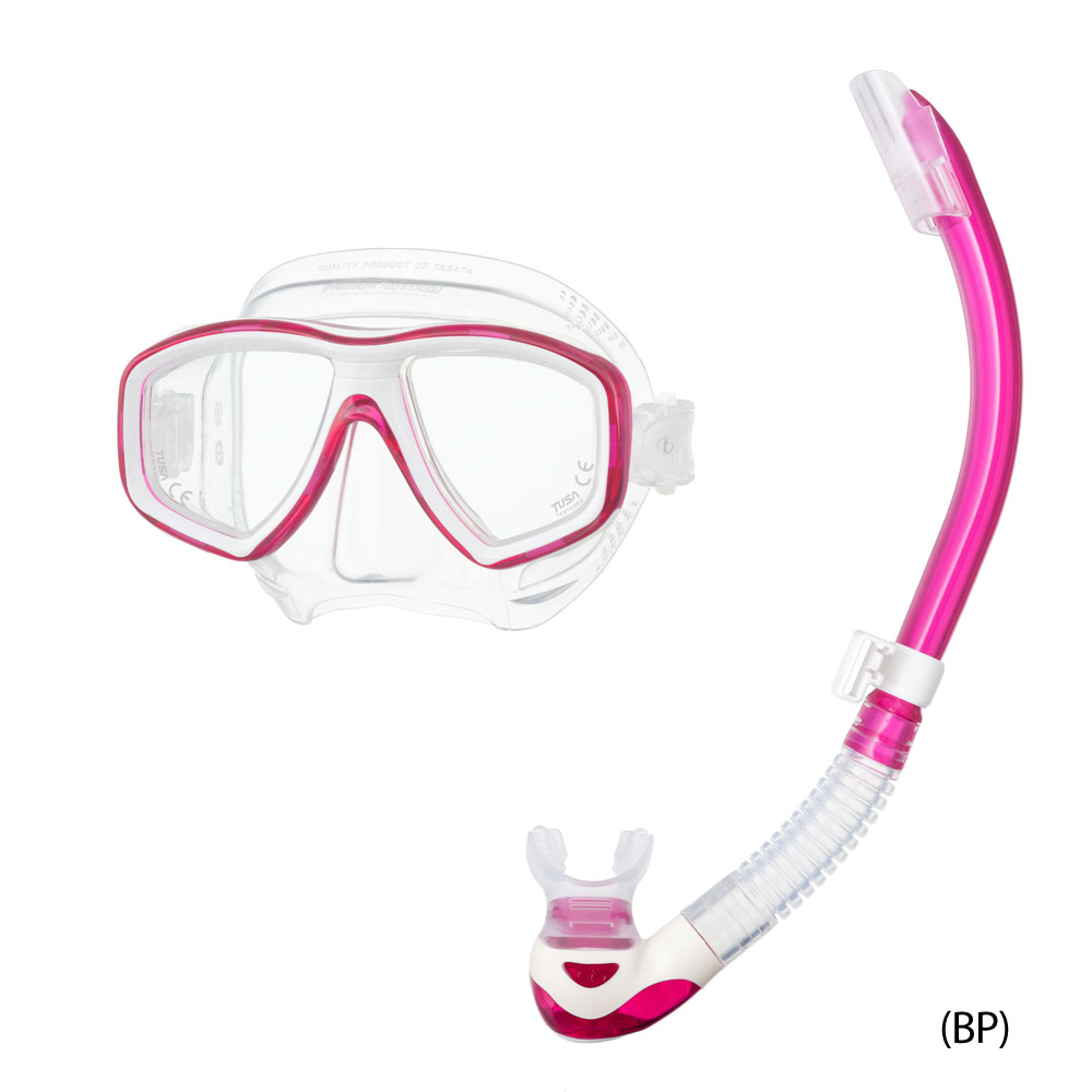 Tusa Freedom Ceos Mask and Platina II Hyperdry Snorkel Set - Click Image to Close