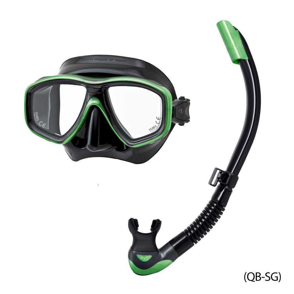 Tusa Freedom Ceos Mask and Platina II Hyperdry Snorkel Set - Click Image to Close