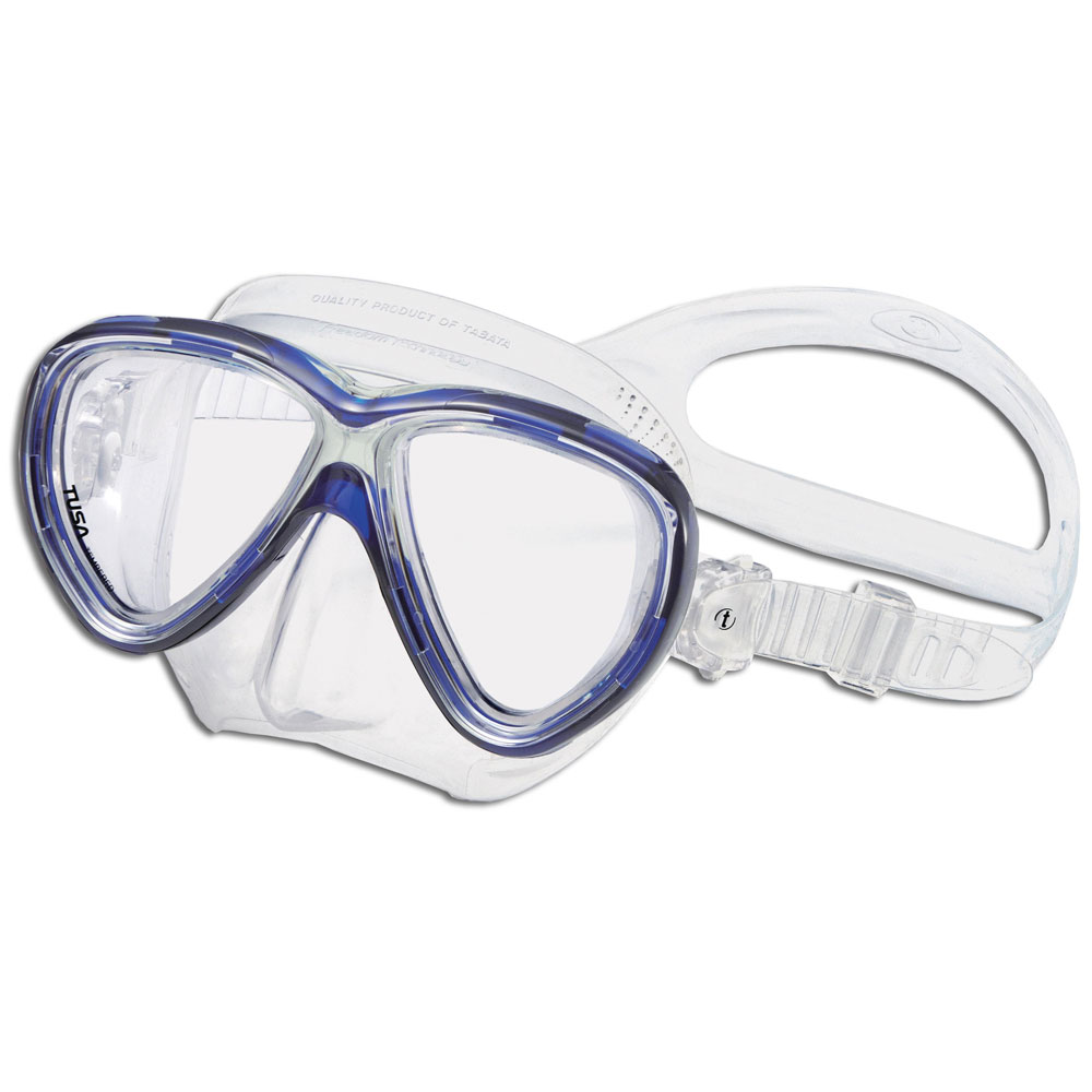 Tusa Freedom One Mask - Clear Skirt - Black Frame