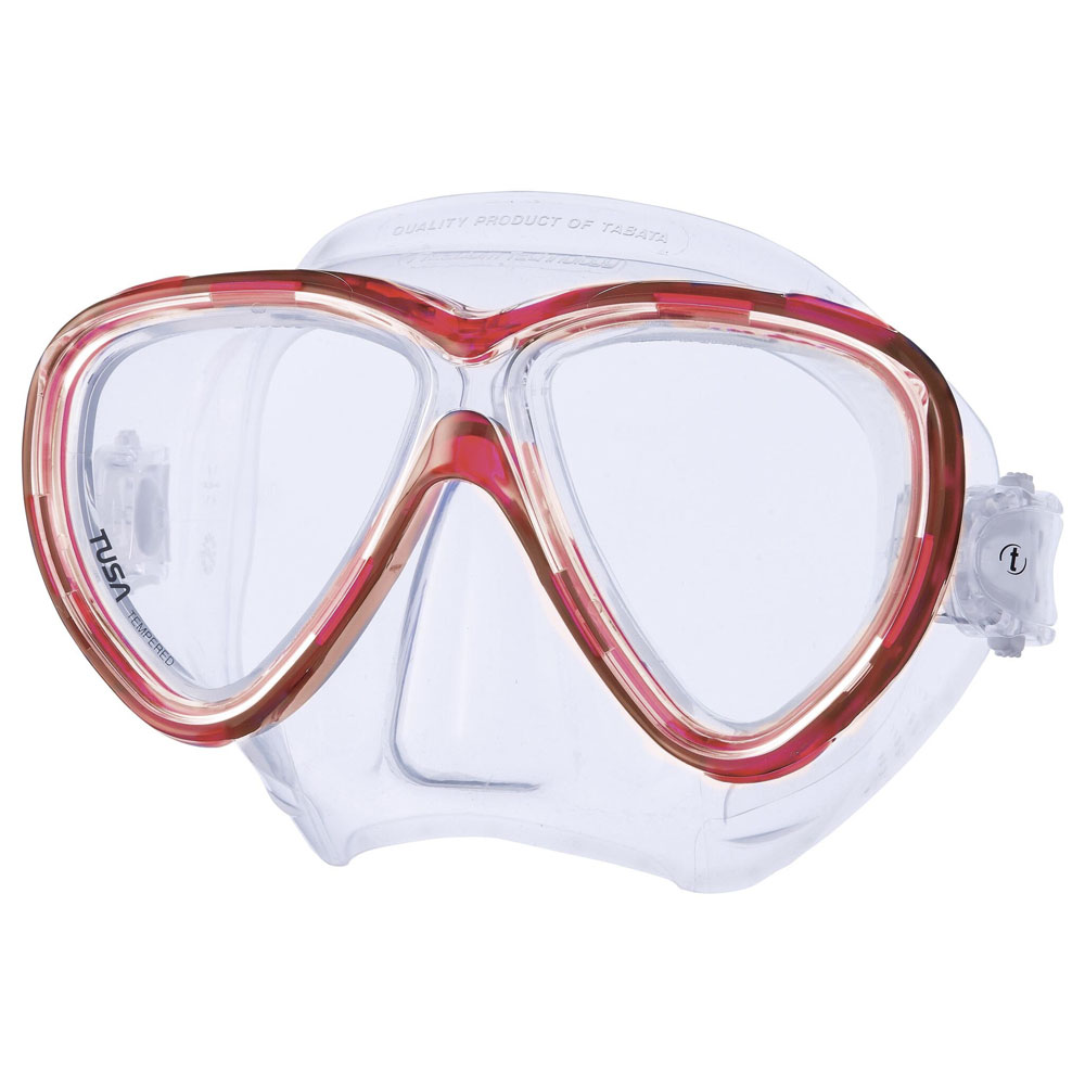 Tusa Freedom One Mask - Clear Skirt - Black Frame - Click Image to Close