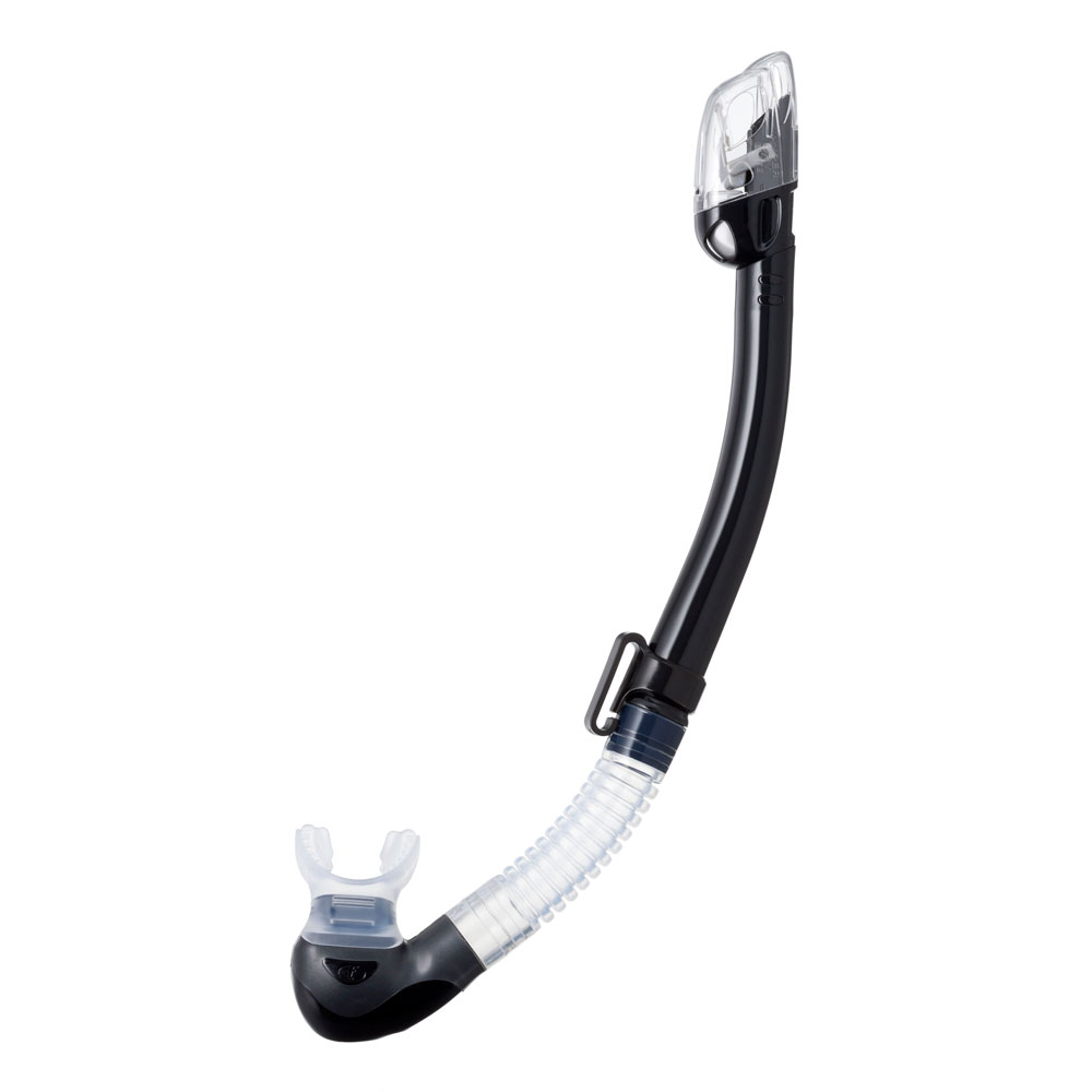 Tusa Hyperdry Elite II Snorkel | Clear/ Black - Click Image to Close