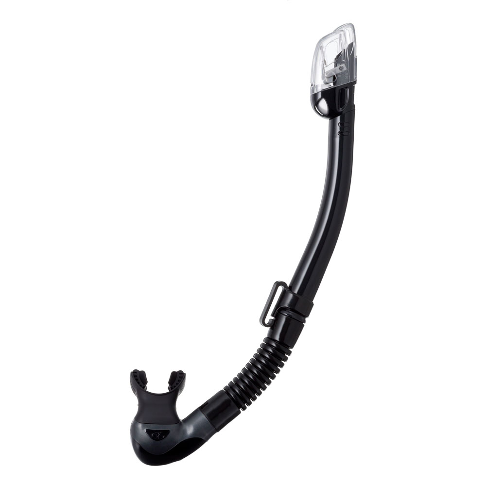 Tusa Hyperdry Elite II Snorkel | Black/ Black - Click Image to Close