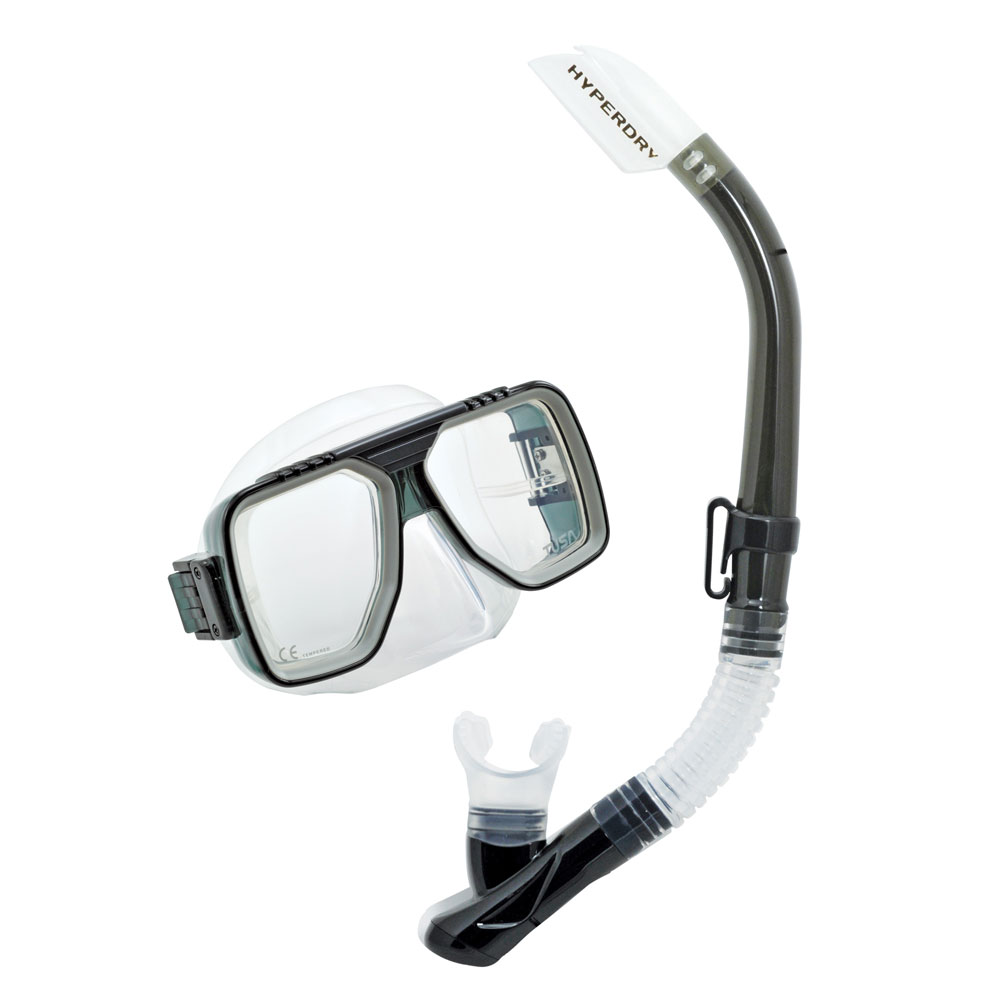 Tusa Sport Liberator Elite Adult Combo Mask and Snorkel Set - Click Image to Close