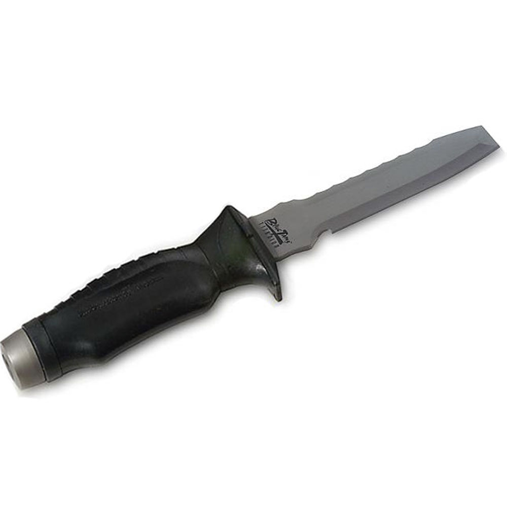 Underwater Kinetics Blue Tang Titanium Knife, Blunt Tip - Yellow - Click Image to Close