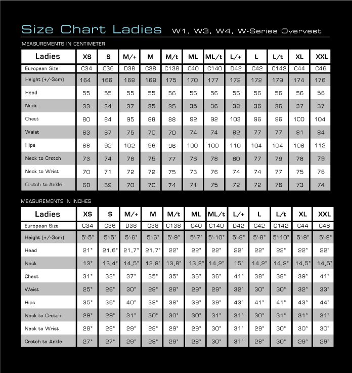 Aqualung Wave Bcd Size Chart