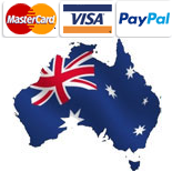 100% Australian Owned. We accept Mastercard, Visa and Paypal